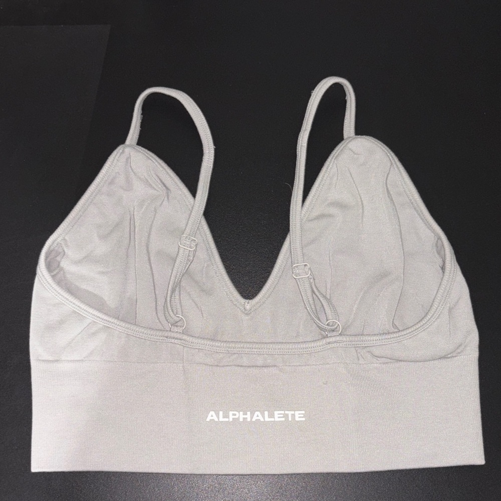 Alphalete Light Gray Sports Bra